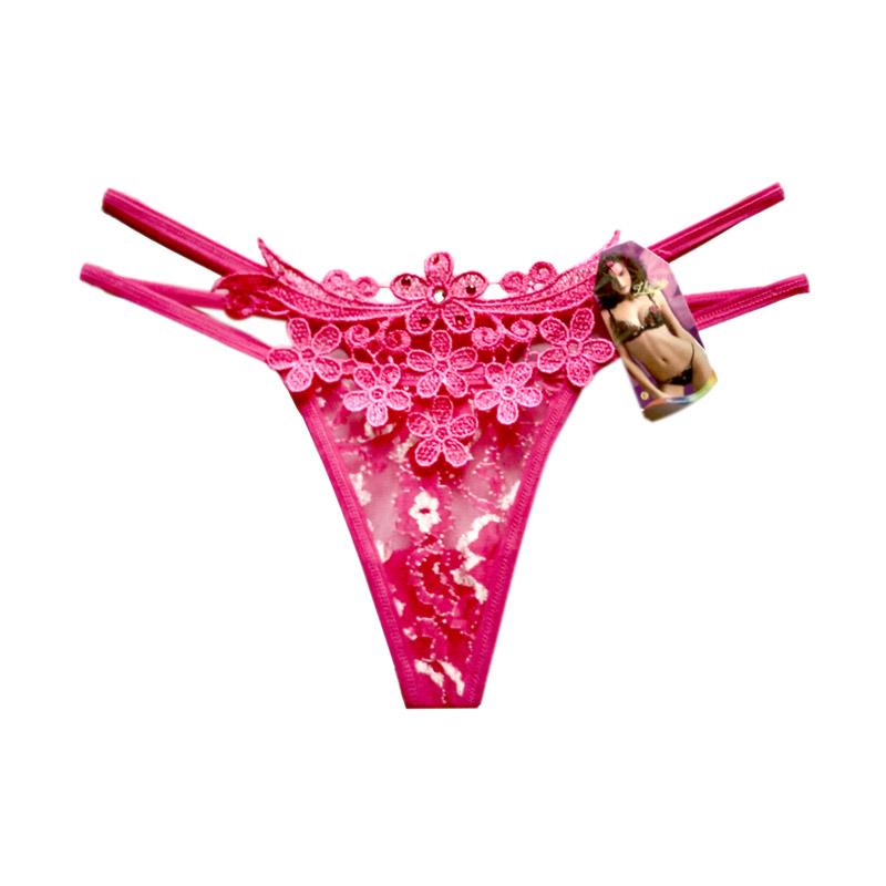Jual OEM Gstring Renda Nadira Celana Dalam Wanita - Pink