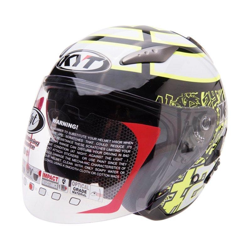 jual kyt galaxy iannone europa helm half black jual kyt galaxy iannone europa helm half black