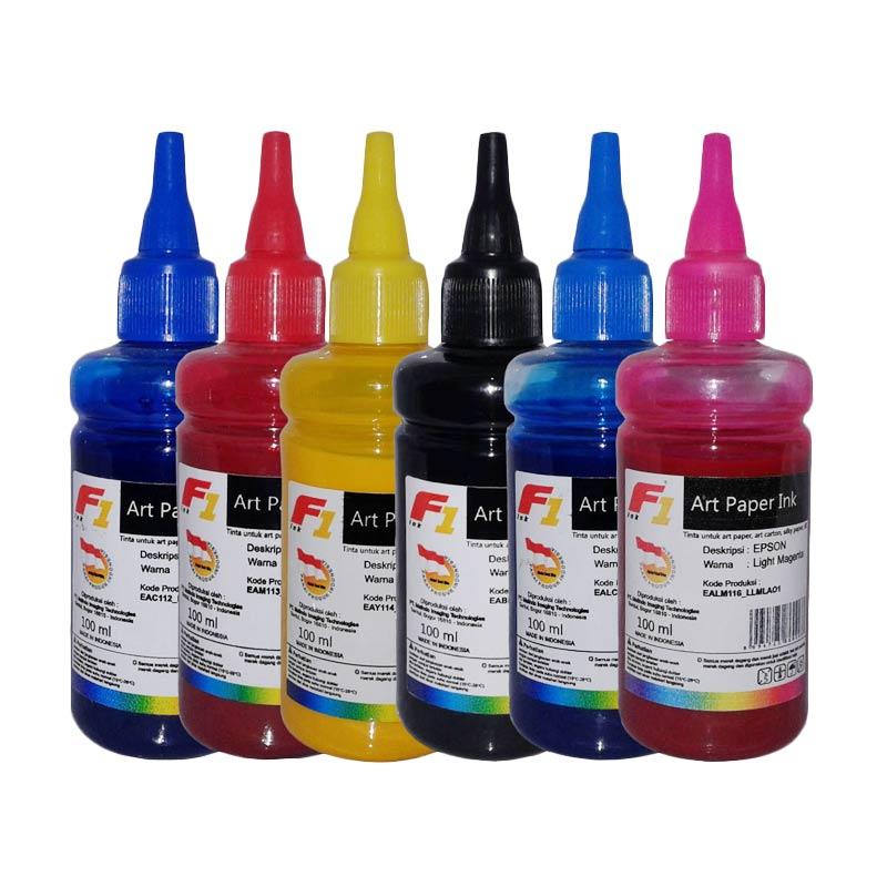 Jual F1 Ink Tinta  Printer  Art Paper for Epson 6 warna  