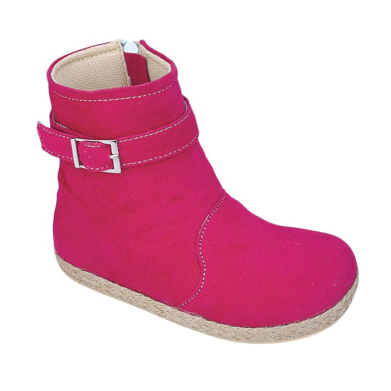 Jual Syaqinah 218 Sepatu  Boots  Anak  Perempuan  Pink 