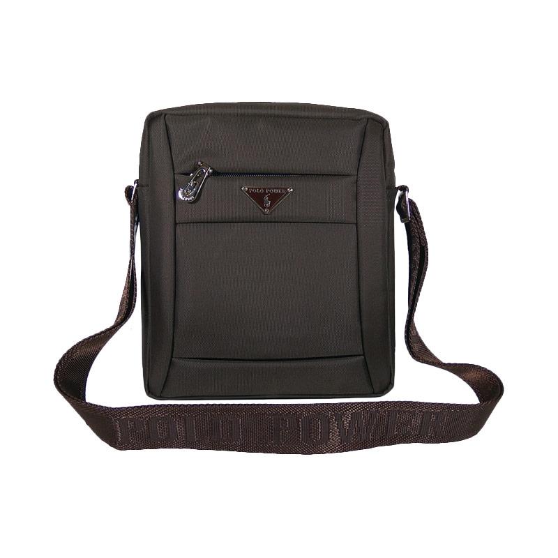 Jual POLO Power 207-8 Casual Original Sling Bag - Coffee