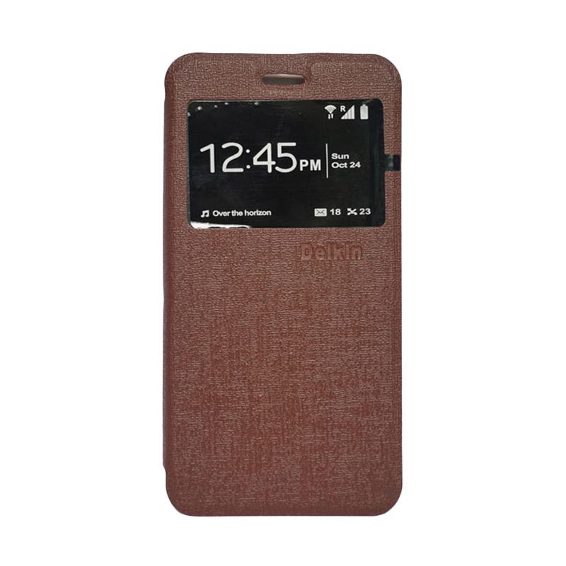 jual delkin flip cover casing for lg g4 stylus cokelat jual delkin flip cover casing for lg g4 stylus cokelat