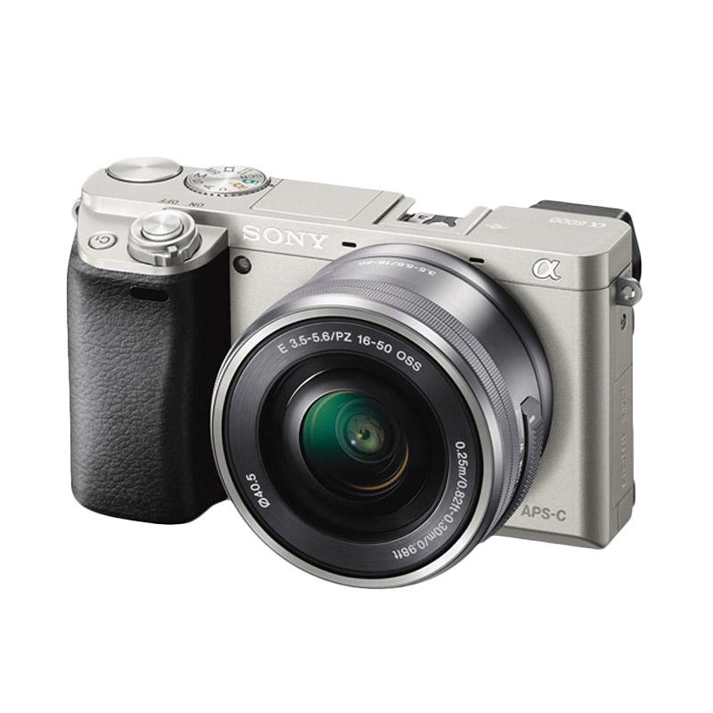 Jual Sony Alpha 6000 Kit 1650mm Kamera Mirrorless Silver di Seller