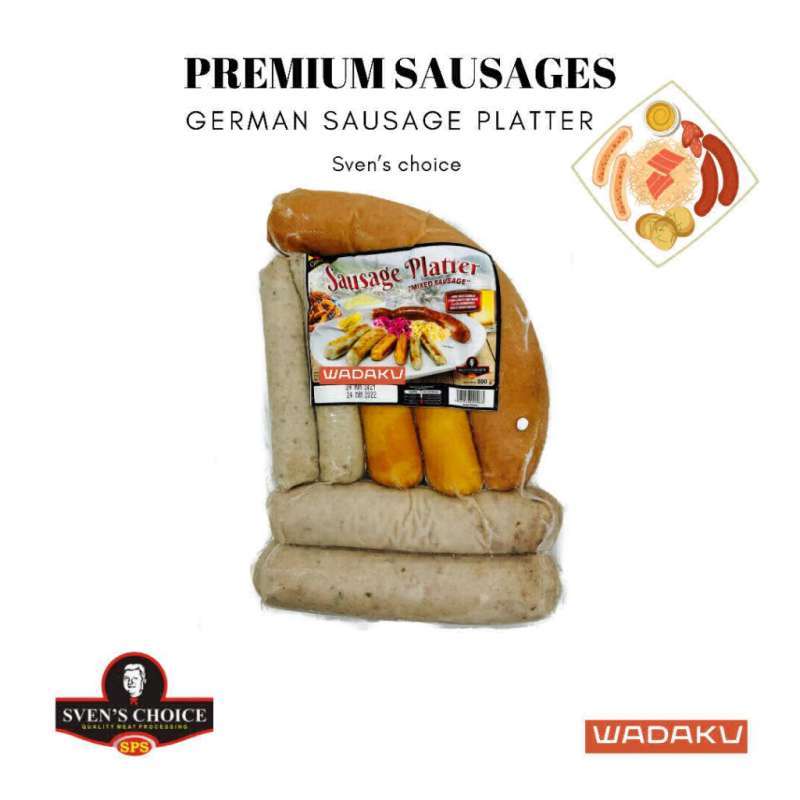 Jual Premium German Sausage Platter Svenschoice isi 4 macam sosis 500gr di Seller Wadaku