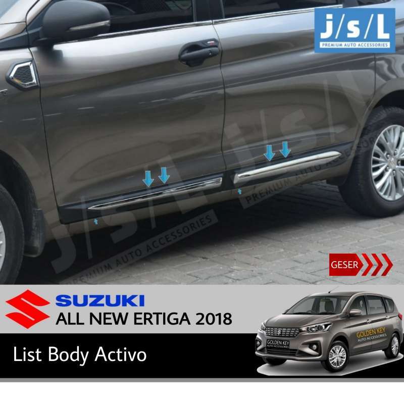 Jual JSL List Body All New Ertiga 2018 Side Body Molding Activo di