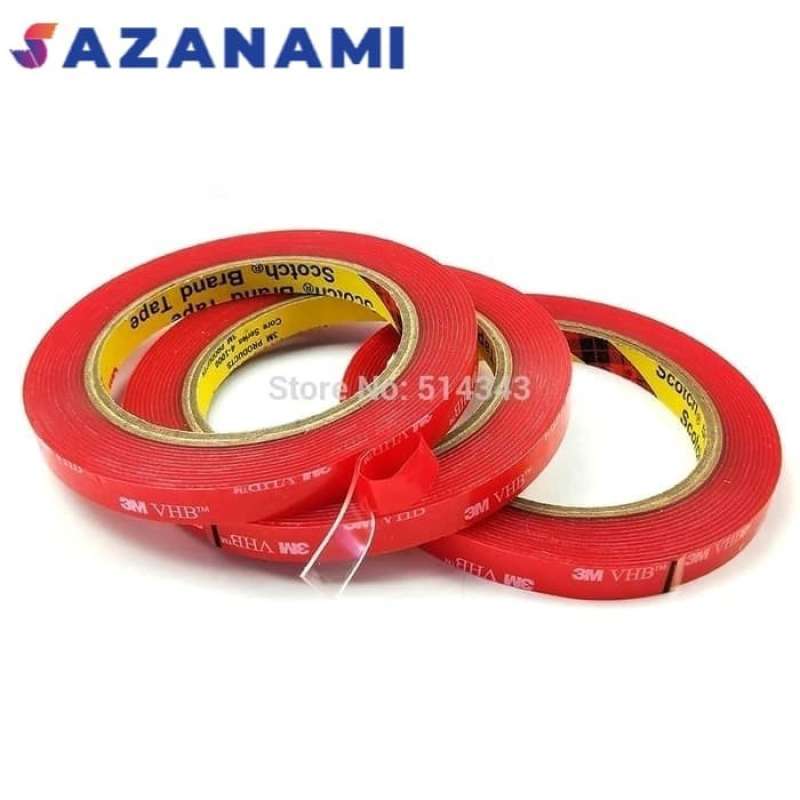 Jual CLEAR 3M VHB 4910 CLEAR 12MM X 3M DOUBLE TAPE FOAM VHB CLEAR FOAM