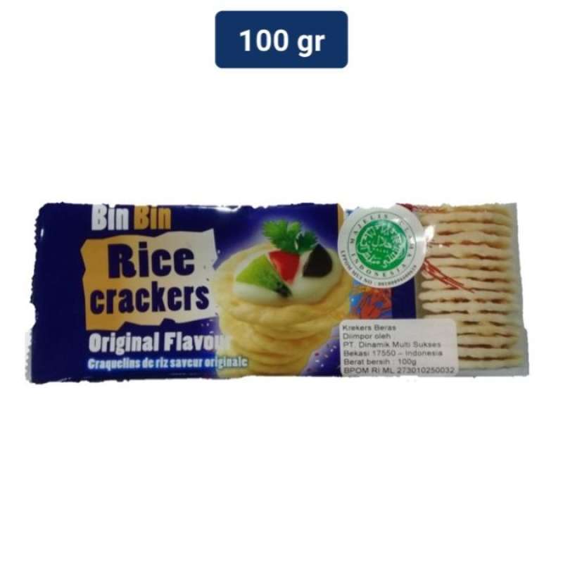 Jual Bin bin rice crackers original flvr 100g di Seller Farmers Market