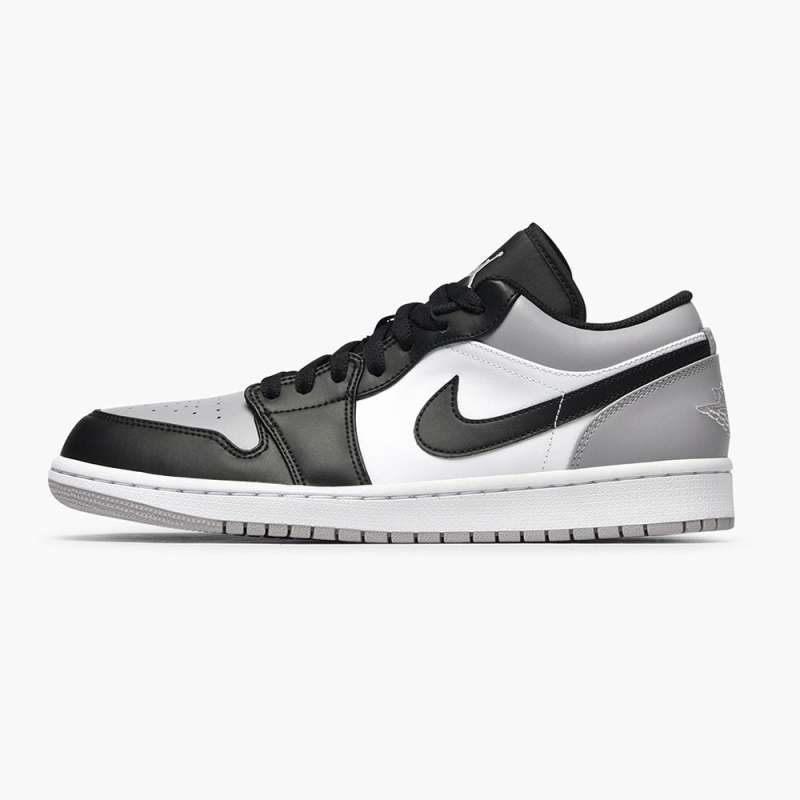 aj1 low black white grey