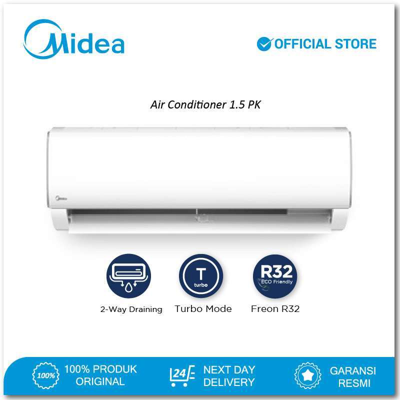 Jual Midea Ac Standard 1.5 Pk R32 Series Msaf12crn2 (unit Indoor
