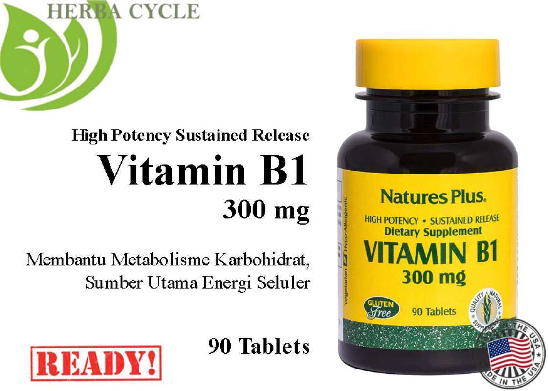 Jual Natures Plus Vitamin B1 300 Mg 90 Tablets Natures Plus Vit B1 ORI