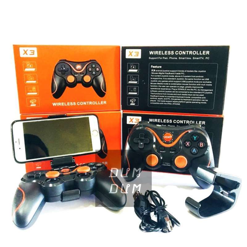 Jual Jual X3 Gamepad Joystick Bluetooth Wireless Smartphone Android ...