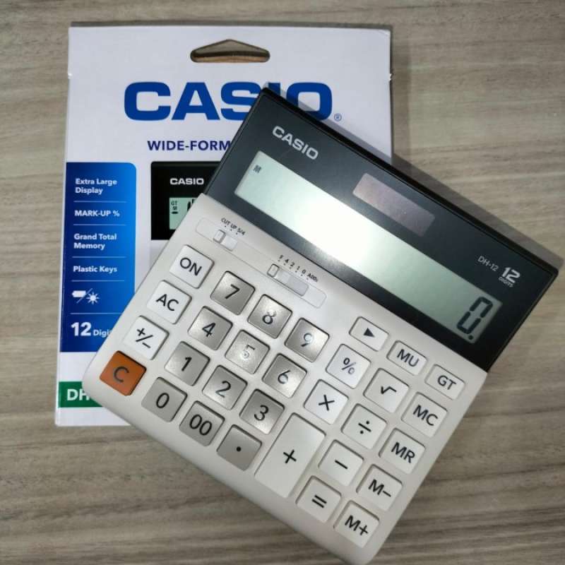 Promo KalKulator Casio Wide Series DH12/ Calculator Casio DH 12 DH12