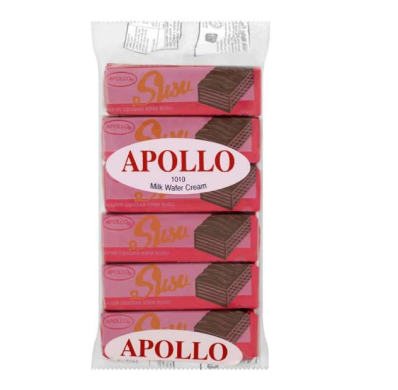 Jual Apollo Milk Wafer Cream Malaysia / Wafer Krim Susu Apollo 12 pcs ...