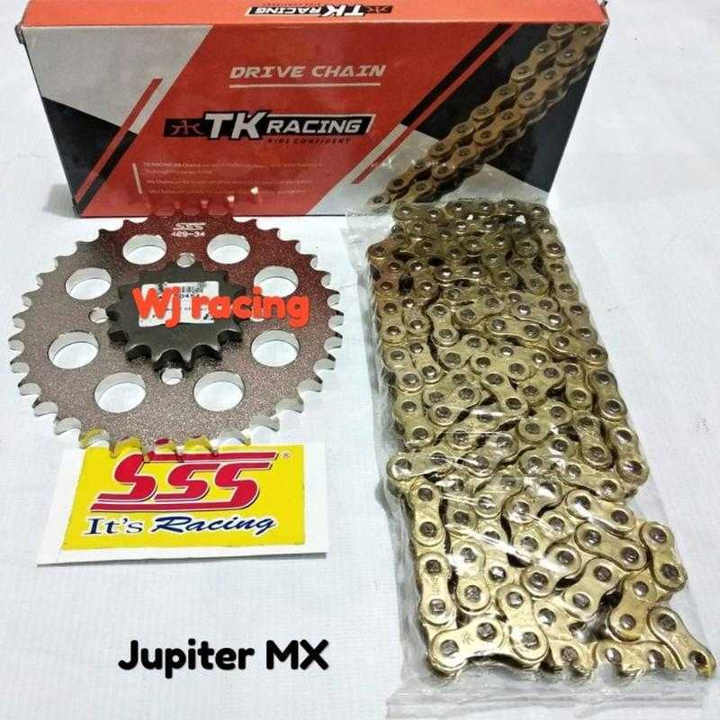 Jual Gear Set SSS Rante TK Racing Jupiter MX 428 HS Gold di Seller wj