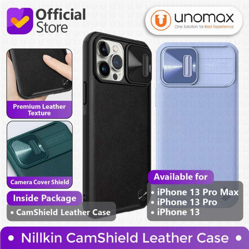 Jual Case iPhone 13/13 Pro/13 Pro Max Nillkin CamShield Leather Camera