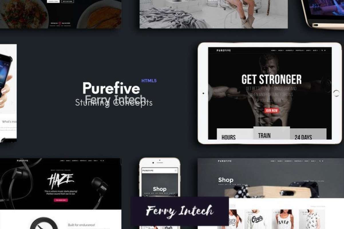 Promo TEMPLATE PUREFIVE MULTIPURPOSE HTML5 TEMPLATE WEB Diskon 10% di ...