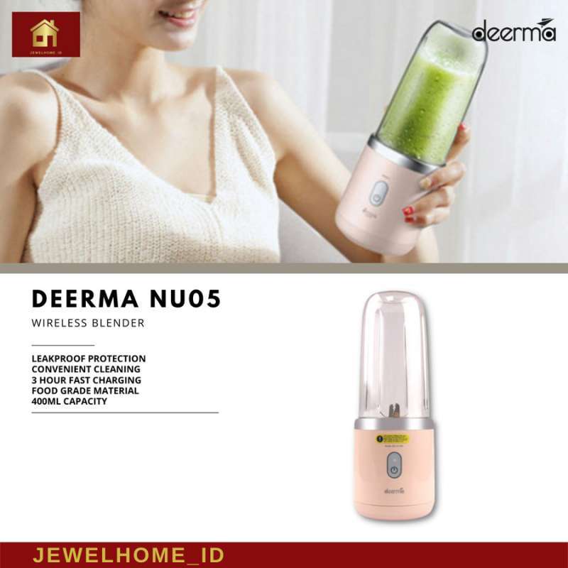 Jual Deerma NU05 Wireless Blender Electric Portable Juicer Mixer Buah
