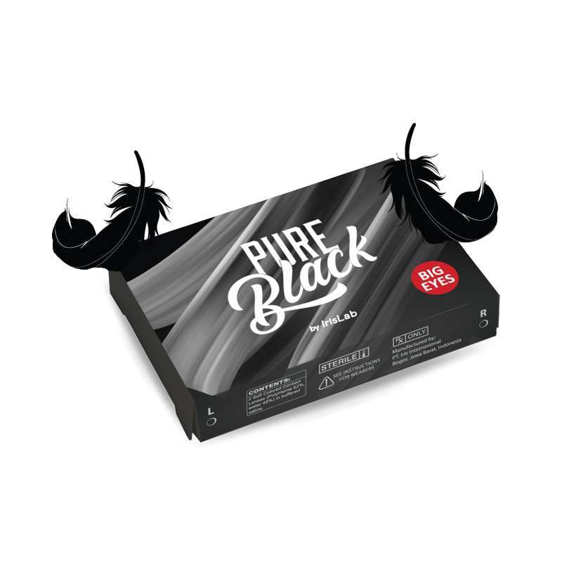 Jual Contact Lens Pure Black Coffee Black 5.50 Di Seller Optik