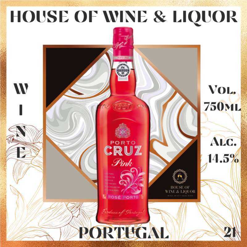 Jual Porto Cruz Pink Rose Wine 750 ML Portugal Wine di Seller House of