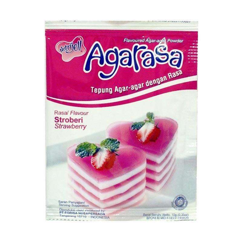 Jual NUTRIJELL Agarasa Strawberry AgarAgar [10 g] di Seller