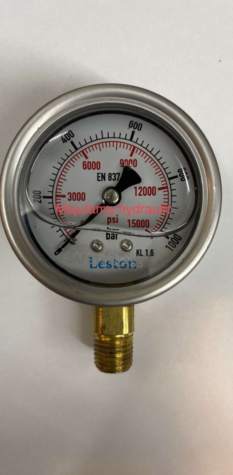Jual Pressure gauge 2,5 inch 1000 bar(kg/cm2) model raket LESTON di