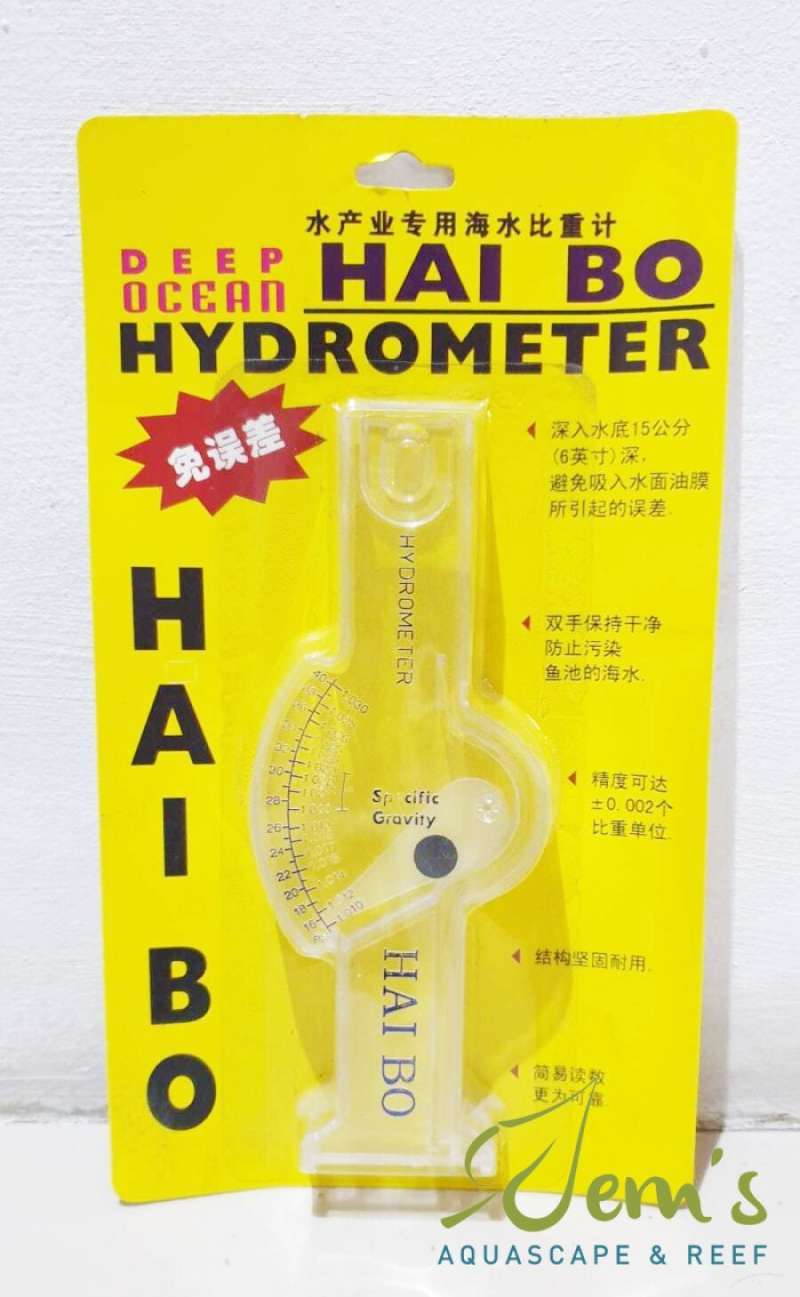 Jual Hydrometer Salt Water / Salinity Meter (Deep Ocean Hai Bo) di