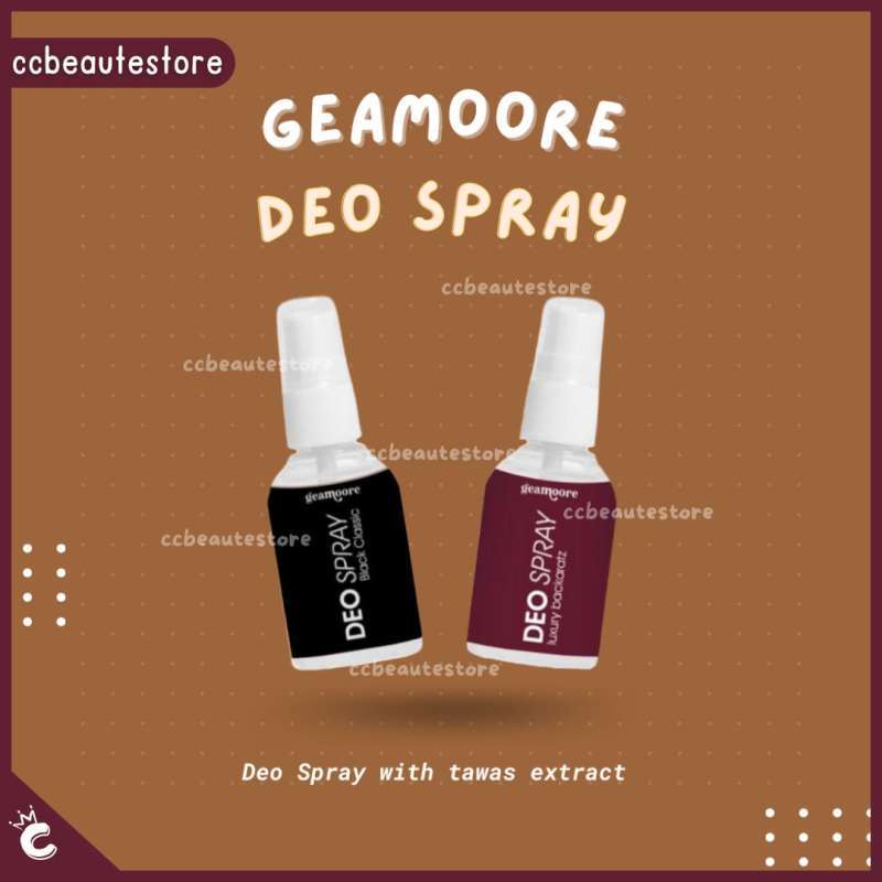 Jual Deodorant Spray Deo Spray Geamoore With Tawas Alami 30 ml Pencerah