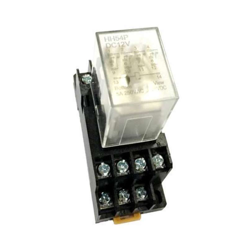 Promo 6x12VDC Coil 4PDT General Purpose Power Relay With Socket Base-6 ...