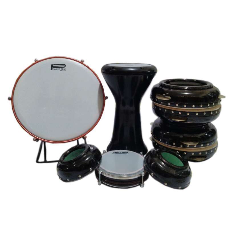 Promo Hadroh 1 Set Lengkap Fullset Habib Syech 9 Alat Paket Alat