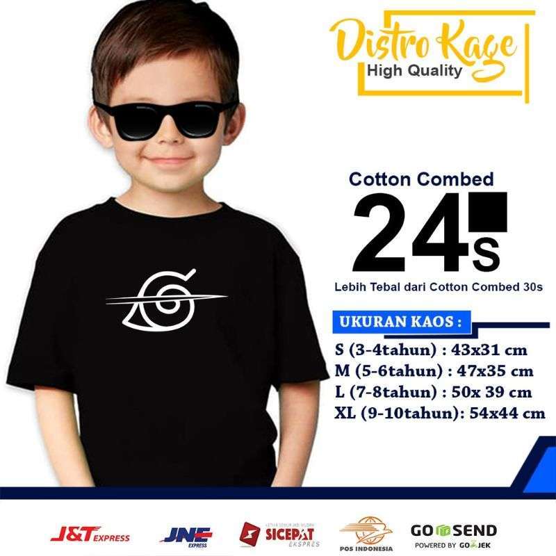 Jual PAKAIAN ATASAN BAJU KAOS ANAK GAMBAR KATA KATA NARUTO SASUKE