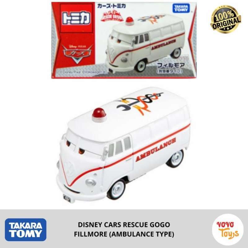 Promo TOMICA CARS RESCUE GOGO FILLMORE (AMBULANCE TYPE) Diskon 2 di