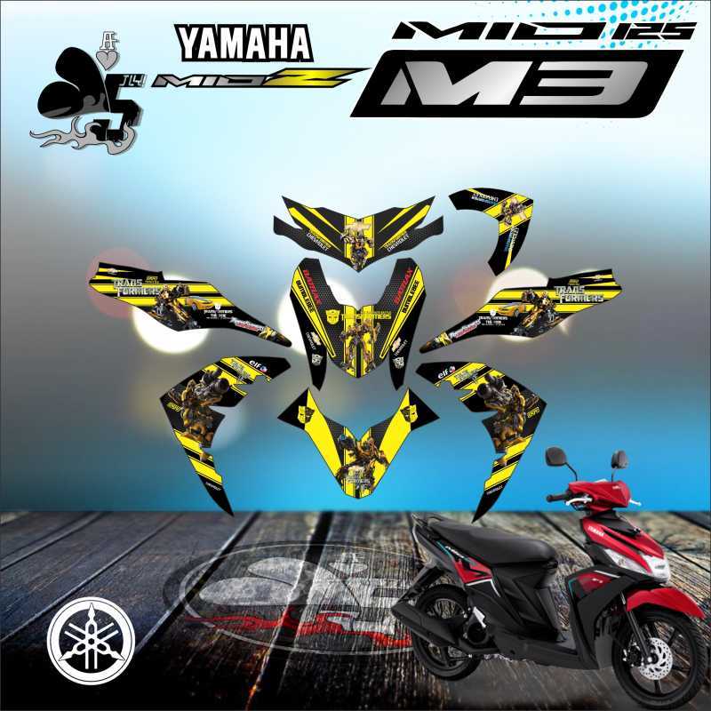 Jual STICKER DECAL YAMAHA MIO M3 MIO Z FULL BODY TRANSFORMER di Seller
