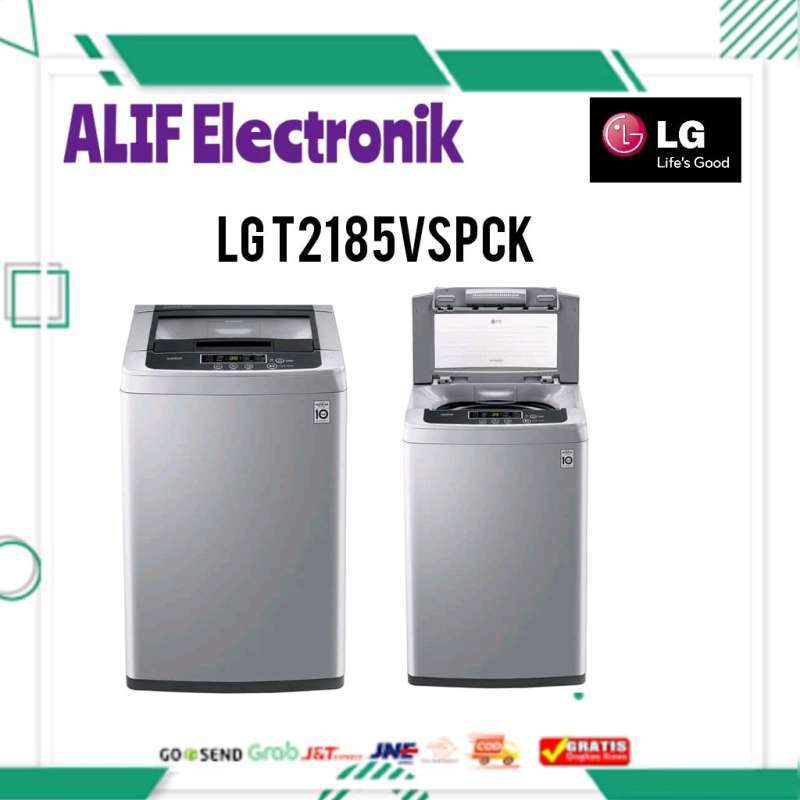 Jual LG T2185VSPCK Mesin Cuci LG 8.5kg, Top Loading Smart Inverter