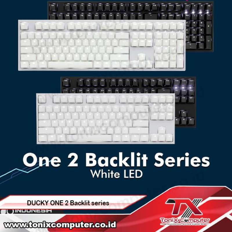 Jual Ducky One 2 Backlit Series Gaming Keyboard Tkl White Black Frame