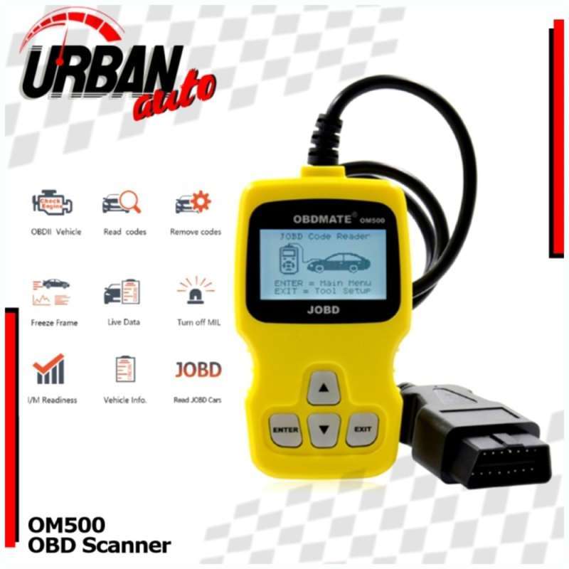 Jual Om500 Scanner Mobil Obd2 Obdmate Jobd Obd Mate Diagnostic Ecu Kode ...