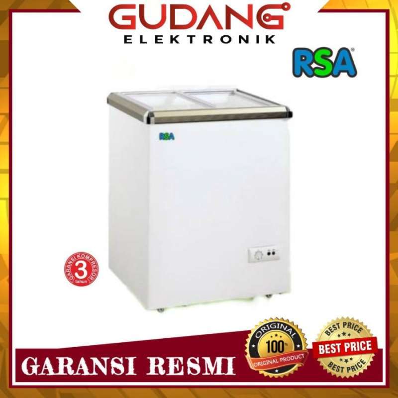 Jual Chest Freezer Rsa Xs-110 Sliding 100l Lemari Pembeku Rsa Xs110 Di ...