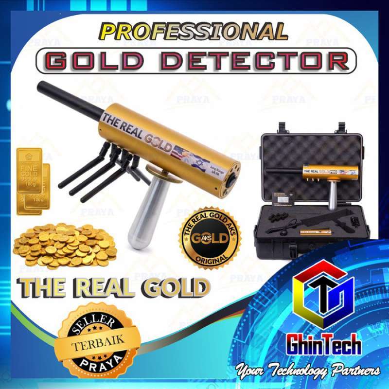 Promo THE REAL GOLD PROFESSIONAL METAL DETECTOR EMAS PERAK LOGAM Diskon