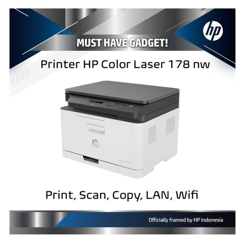 Jual Printer HP Color Laser 178nw Print Scan Copy Original Garansi