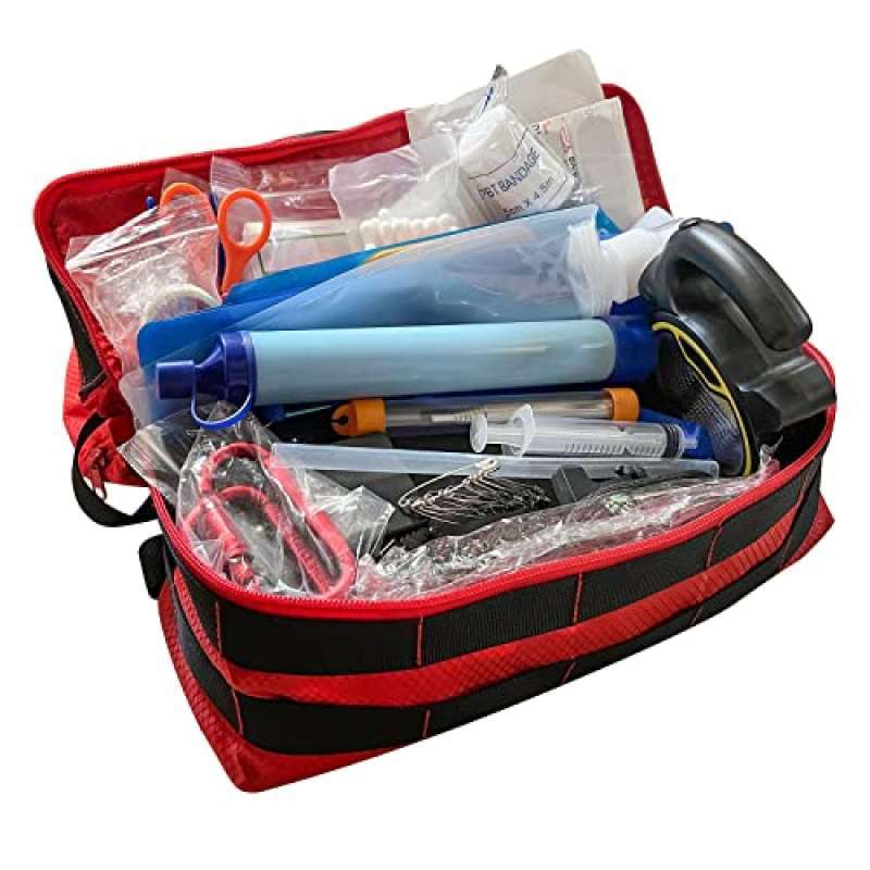 Promo Emergency Survival Kit and First Aid Kits, 122Pcs Professional