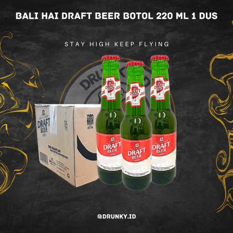 Jual Bali Hai Draft Beer Pint 220 ml 1 Dus di Seller Drunky.id Official Store Wonorejo, Kota