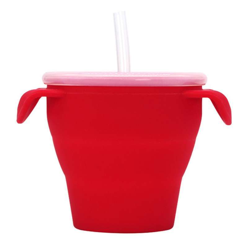 Jual 350ML Snack Cup with Handle No Odor Food Grade Multifunctional