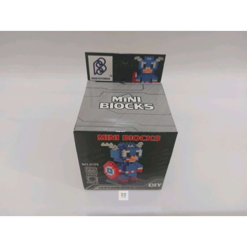 Jual Mini Blocks Iron Man Captain America Nano Blok Bricks Mainan Balok ...
