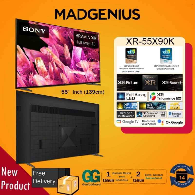 Jual Sony Xr-55X90K / Xr 55X90K Led Full Array 4K Hdr Google Tv Jakarta ...