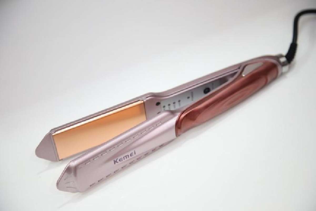 Jual alat catok Rambut Kemei KM 471 Catok Plat Gold temperatur suhu