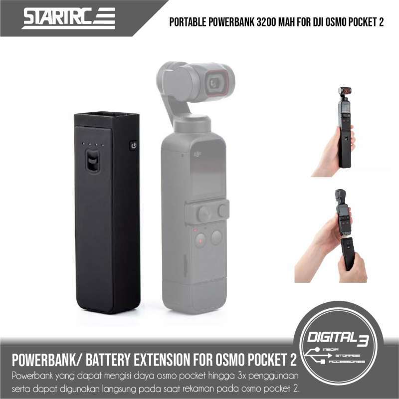 Jual STARTRC Portable Powerbank DJI Osmo Pocket 2 3200mAh Power Bank