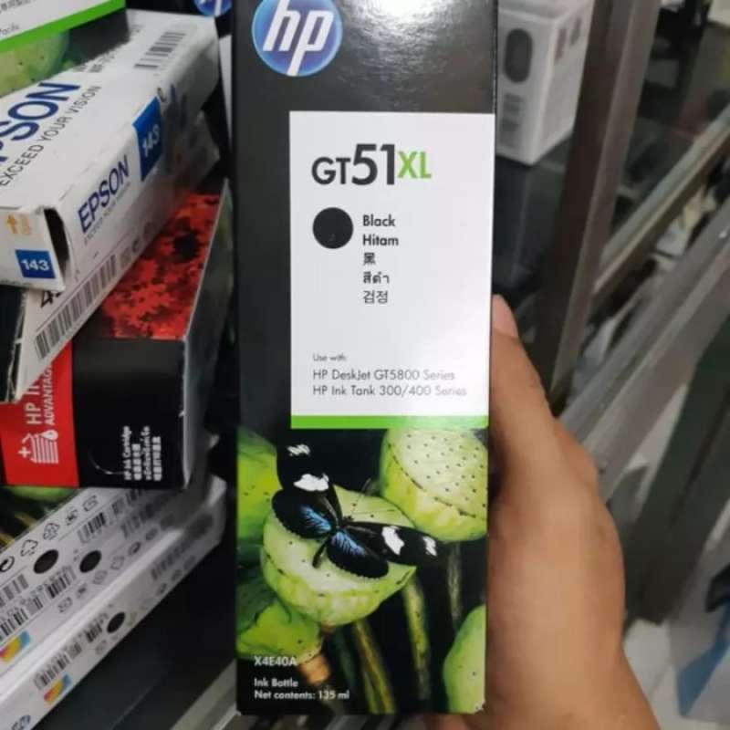Promo Tinta Hp Gt51Xl Black Ink Bottle Hitam Diskon 12 di Seller