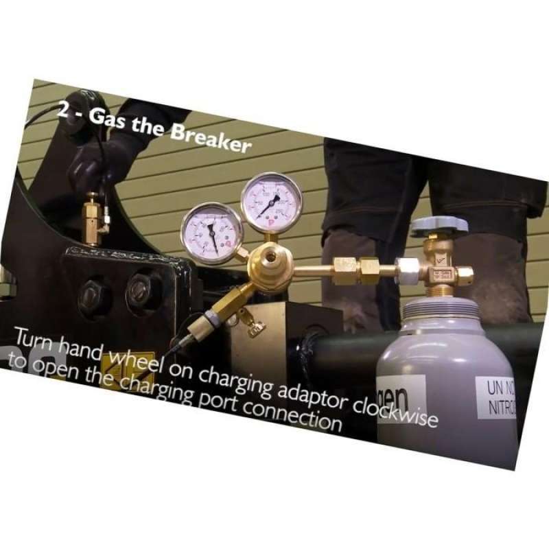 Jual Nitrogen Gas Charging test kit for JCB hydraulic Breaker hammer di