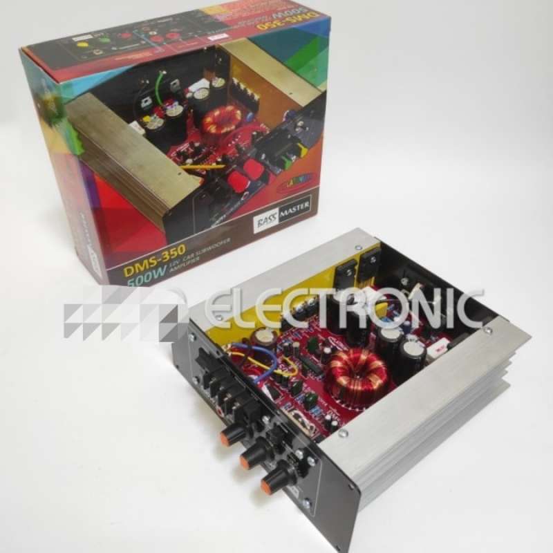 Promo kit power amplifier subwofer subwoofer aktif monoblok 350watt dms