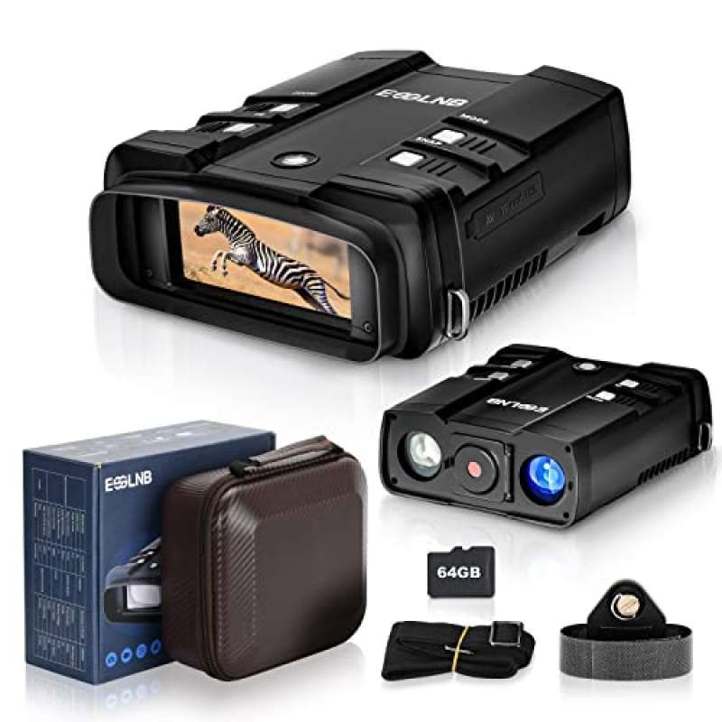 Promo ESSLNB 2297ft/700m Digital Night Vision Binoculars 1080P Night