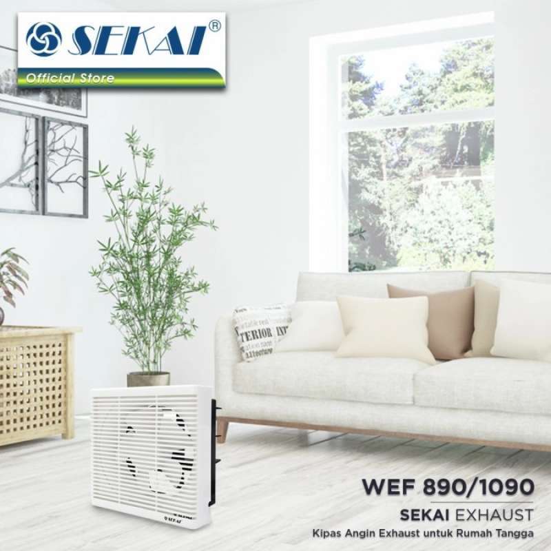 Jual Sekai Exhaust Fan WEF 1090 Kipas Angin Exhaust Dinding 10 Inch di